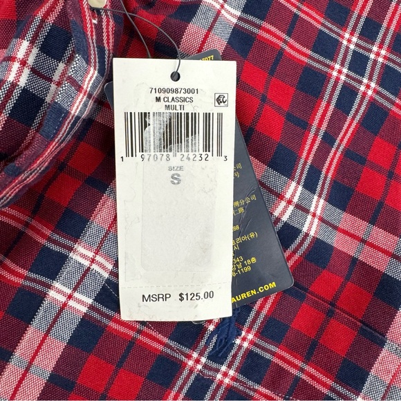 NWT Polo Ralph Lauren  Classic Fit Button Down Shirt Men’s S  Plaid Pony $125 - Picture 8 of 14
